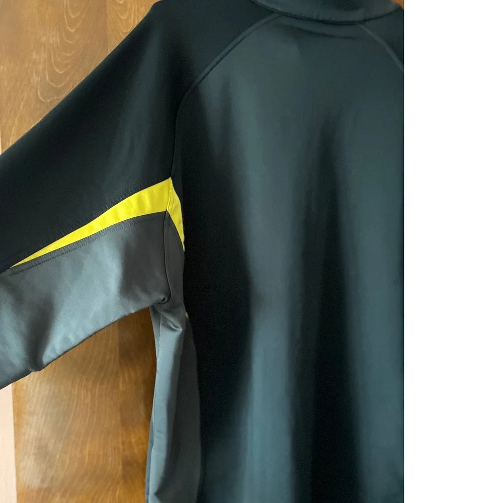 Nike Golf Dri-FIT Thermal‎ Pullover XL Black Yellow Long Sleeve Shirt